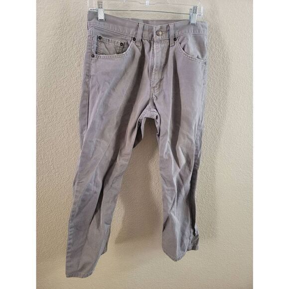 Levi's 521 Men's Gray Hi Rise Zip Fly Slim Fit Denim Jeans Size 32 - Picture 1 of 3